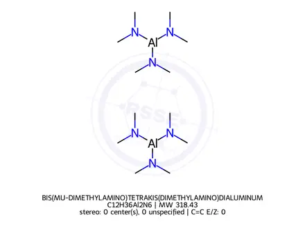 Chemical structure of BIS(MU-DIMETHYLAMINO)TETRAKIS(DIMETHYLAMINO)DIALUMINUM