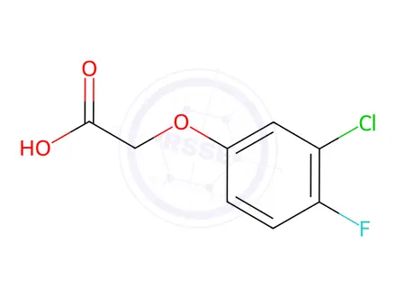 Chemical structure of (3-Chloro-4-fluorophenoxy)acetic acid