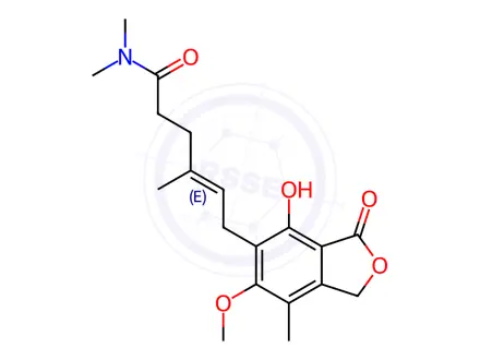 Chemical structure of N,N-Diethylamine Mycophenolic acid