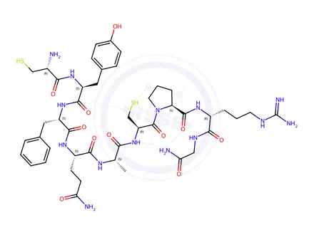 Chemical structure of Desmopressin Impurity 48