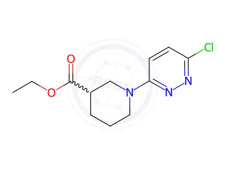 Chemical structure of Ethyl 1-(6-chloropyridazin-3-yl)piperidine-3-carboxylate