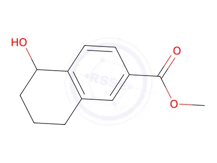 Chemical structure of methyl 5-hydroxy-5,6,7,8-tetrahydronaphthalene-2-carboxylate