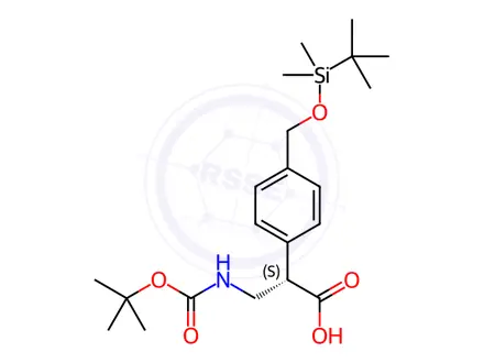 Chemical structure of N-Boc terbutylsilyloxy Netarsudil Impurity