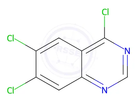 Chemical structure of 4,6,7-trichloroquinazoline