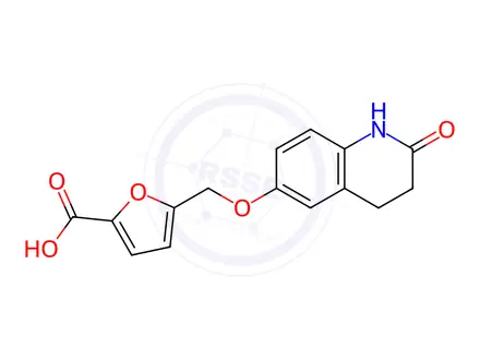 Chemical structure of 5-(((2-Oxo-1,2,3,4-tetrahydroquinolin-6-yl)oxy)methyl)furan-2-carboxylic acid