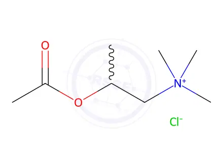 Chemical structure of O-Acetyl-β-methylcholine Chloride