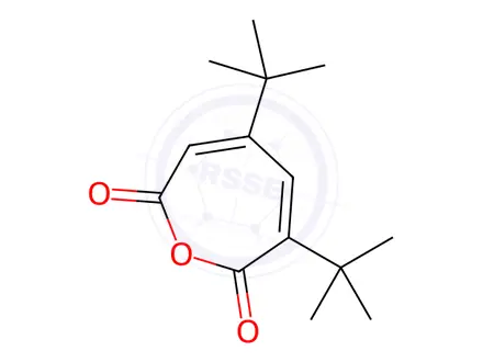 Chemical structure of 2,7-Oxepindione,3,5-bis(1,1-dimethylethyl)-