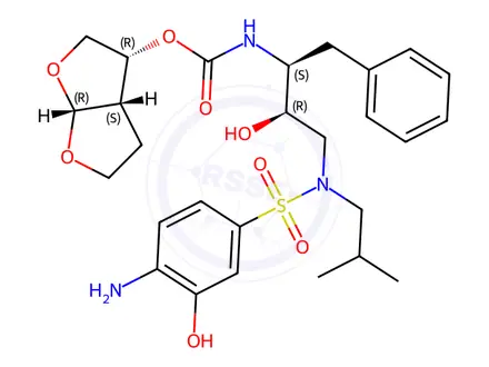 Chemical structure of 3’-Hydroxy Darunavir