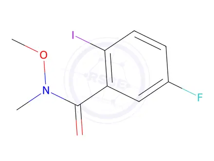 Chemical structure of 5-Fluoro-2-iodo-N-methoxy-N-methylbenzamide