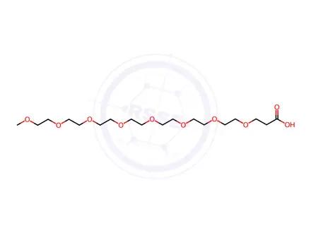 Chemical structure of m-PEG8-acid