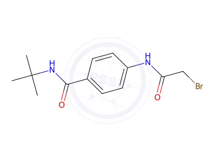 Chemical structure of 4-[(2-Bromoacetyl)amino]-N-(tert-butyl)benzamide