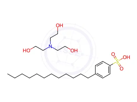 Chemical structure of p-Dodecylbenzenesulfonic Acid Triethanolamine Salt