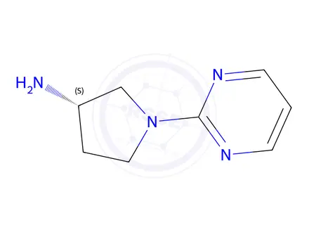 Chemical structure of (S)-1-(pyrimidin-2-yl)pyrrolidin-3-amine