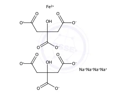Chemical structure of Sodium Ferrous Citrate