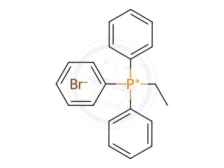 Chemical structure of Ethyltriphenylphosphonium Bromide