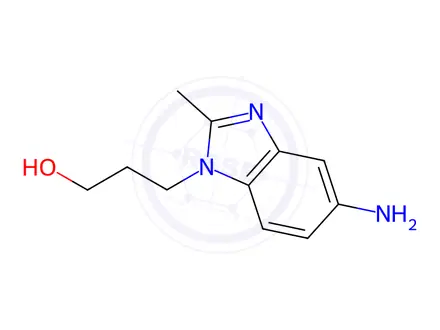 Chemical structure of 3-(5-AMINO-2-METHYL-BENZOIMIDAZOL-1-YL)-PROPAN-1-OL DIHYDROCHLORIDE