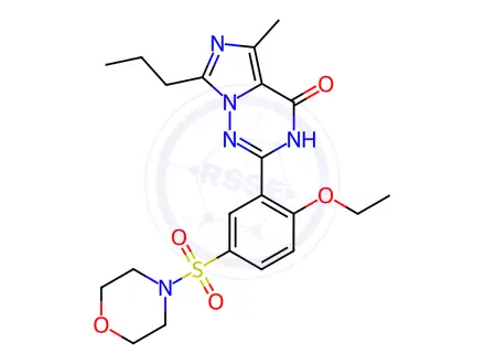 Chemical structure of Morphardenafil
