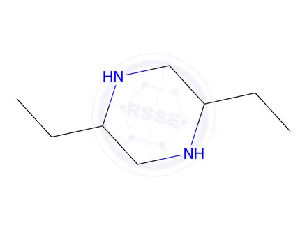Chemical structure of 2,5-Diethyl-piperazine
