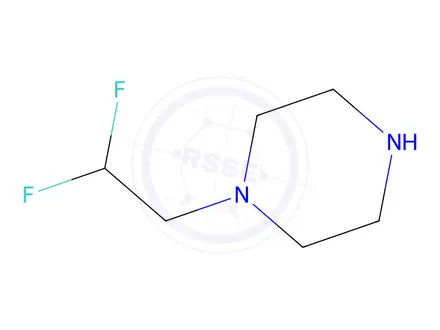 Chemical structure of 1-(2,2-difluoroethyl)piperazine