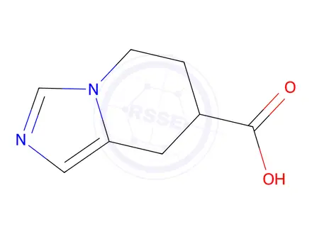 Chemical structure of 5H,6H,7H,8H-imidazo[1,5-a]pyridine-7-carboxylic Acid hydrochloride