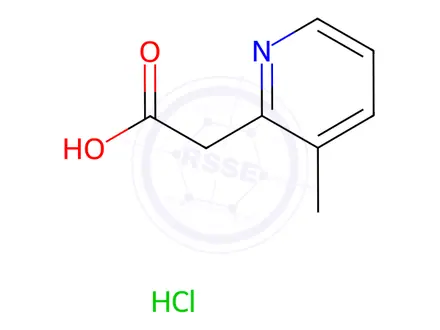 Chemical structure of 2-(3-Methylpyridin-2-yl)acetic acid hydrochloride