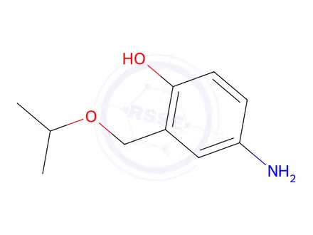 Chemical structure of 4-amino-2-[(propan-2-yloxy)methyl]phenol