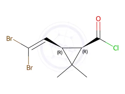 Chemical structure of Deltamethrin Related Compound 2 (Bacisthemic Acid Chloride)