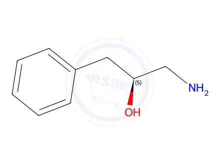 Chemical structure of (2S)-1-amino-3-phenylpropan-2-ol
