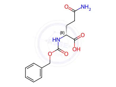 Chemical structure of N2-Cbz-D-Glutamine
