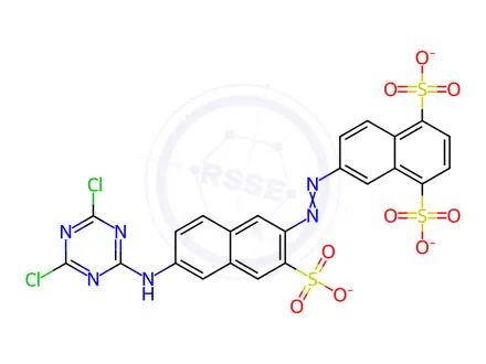Chemical structure of procion brilliant orange M-2RS