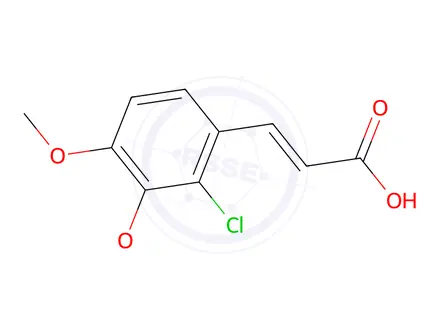 Chemical structure of (E)-3-(2-Chloro-3,4-dimethoxy-phenyl)-acrylic acid