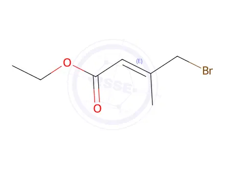 Chemical structure of (E)-Ethyl 4-Bromo-3-methyl-2-butenoate