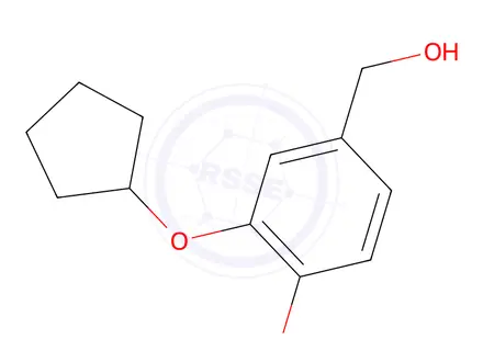 Chemical structure of (3-cyclopentyloxy-4-methoxyphenyl)methanol