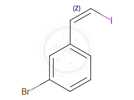 Chemical structure of 1-bromo-3-[(Z)-2-iodoethenyl]benzene