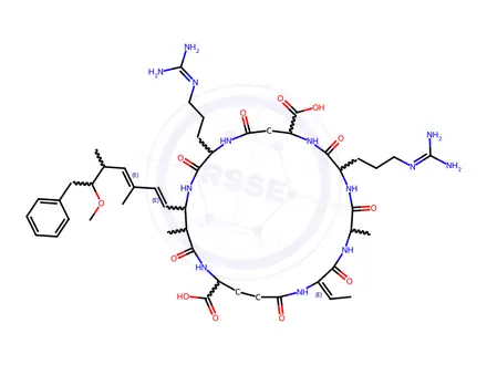 Chemical structure of [D-Asp3, E-Dhb7]-Microcystin-RR