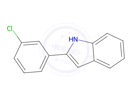 Chemical structure of 2-(3-CHLORO-PHENYL)-1H-INDOLE