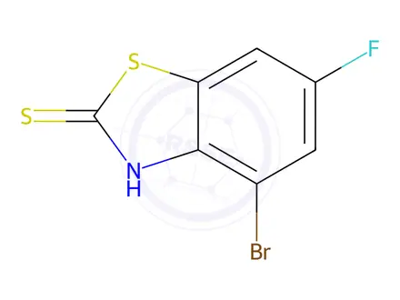Chemical structure of 4-Bromo-6-fluoro-1,3-benzothiazole-2-thiol