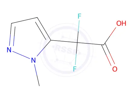 Chemical structure of 2,2-Difluoro-2-(1-methyl-1H-pyrazol-5-yl)acetic acid