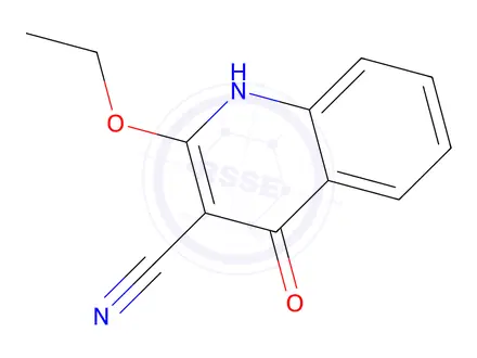 Chemical structure of 3-Quinolinecarbonitrile,2-ethoxy-1,4-dihydro-4-oxo-(9CI)