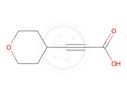 Chemical structure of 3-(oxan-4-yl)prop-2-ynoic acid