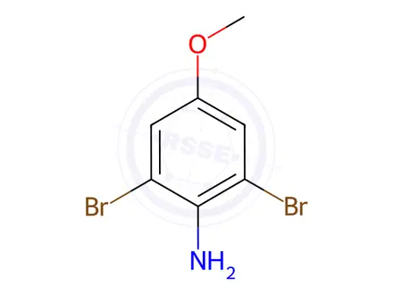 Chemical structure of 2,6-Dibromo-4-methoxyaniline