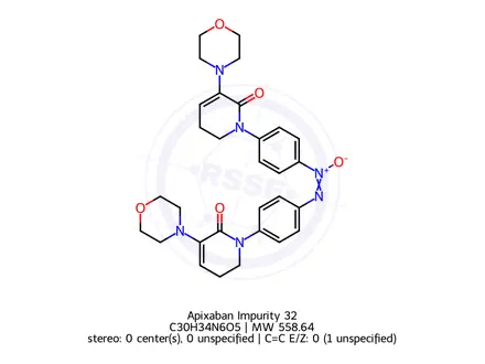 Chemical structure of Apixaban Impurity 296