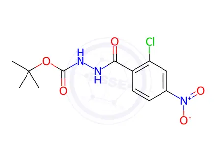 Chemical structure of N'-[(tert-Butoxy)carbonyl]-2-chloro-4-nitrobenzohydrazide