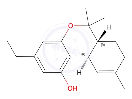 Chemical structure of ethyl-delta-9-tetrahydrocannabinol
