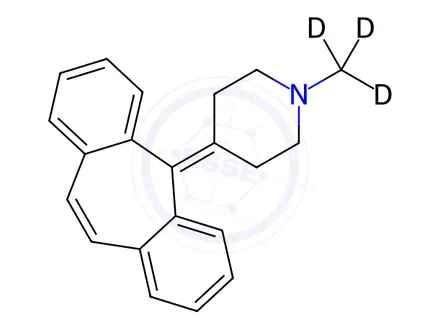 Chemical structure of Cyproheptadine-d3