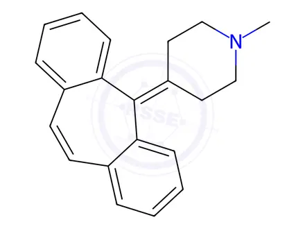 Chemical structure of Cyproheptadine