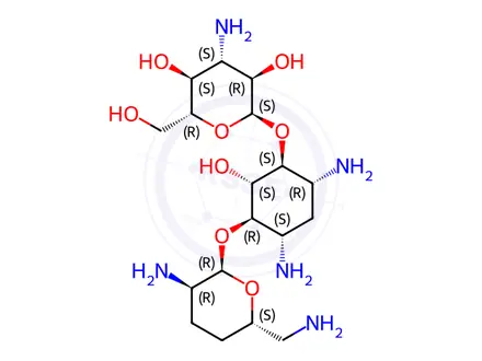 Chemical structure of Dibekacin(Dideoxykanamycin B)