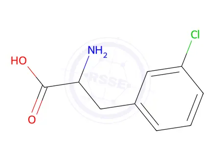 Chemical structure of 3-Chloro-D-Phe-OH