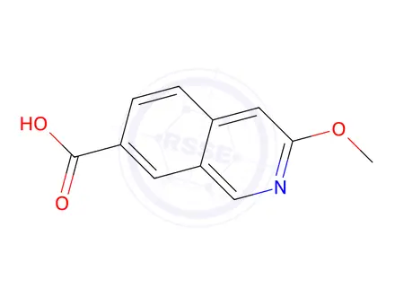 Chemical structure of 3-Methoxyisoquinoline-7-carboxylic acid