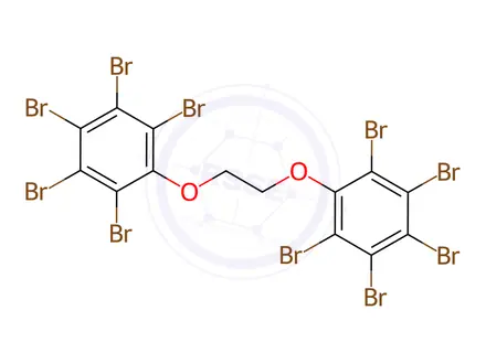 Chemical structure of 1,2-Bis(pentabromophenoxy)ethane